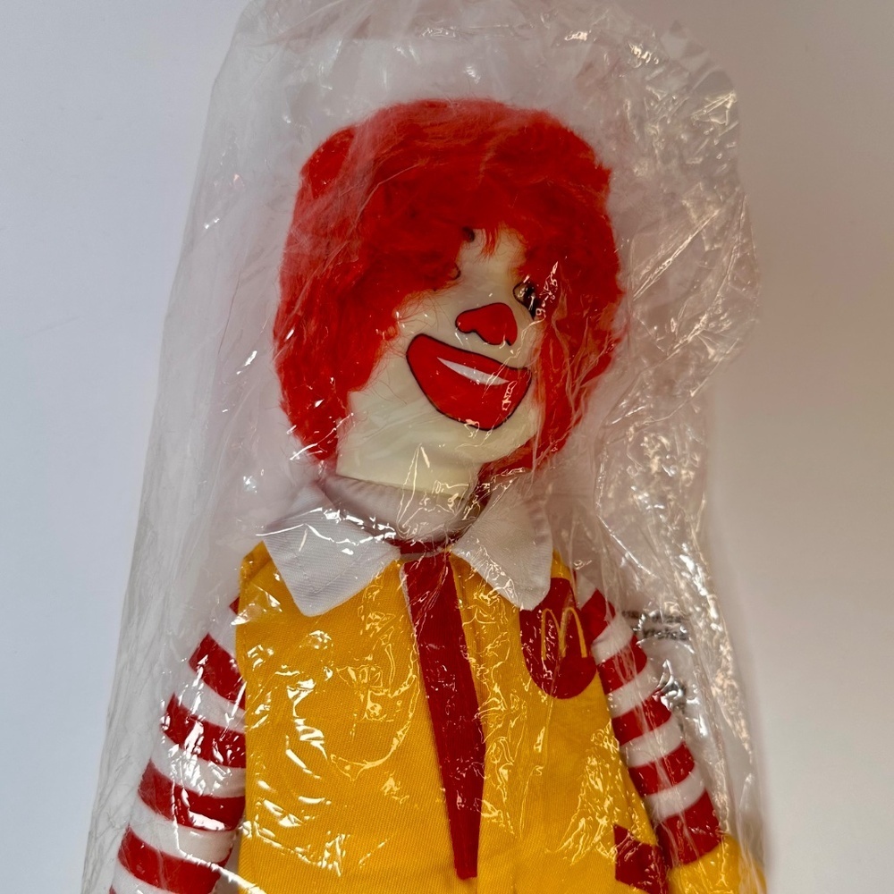 Ronald McDonald Plush Doll | McDonald’s Collectible | New in Bag | 14”